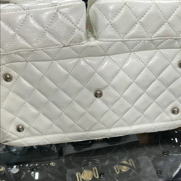 Chanel White and Black Quilted Backpack (Authentic!) - Picture 9 of 9